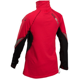 2020 GUL Junior Long Sleeve Rash Vest RED / BLACK RG0344-B4